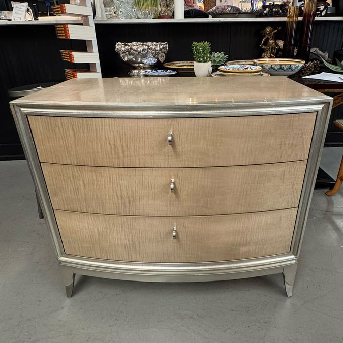 PAIR Caracole Rise & Shine 3-Drw Nightstands 36x18x32.25