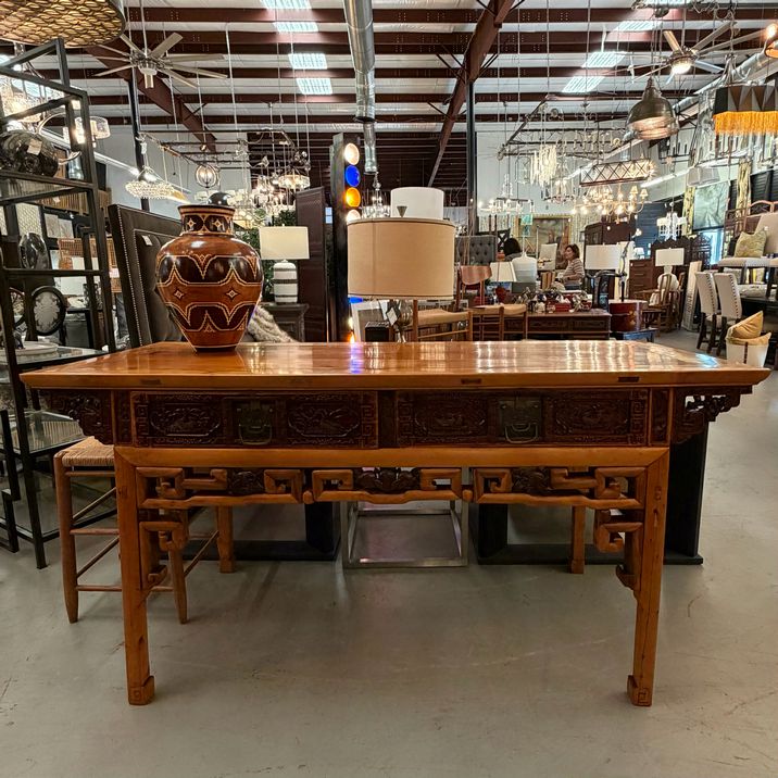 Antique Chinese Elm Qing Dynasty Alter Table 71.5x28x36