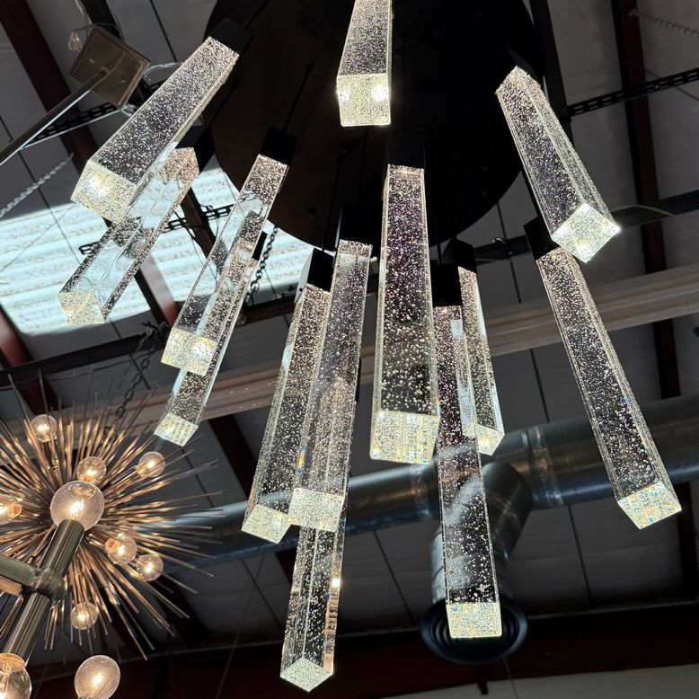 Weston 13-Light 30" Black Pendant Ceiling Light