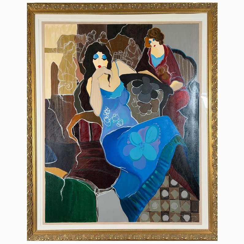 "Suzanne" by Itzchak Tarkay 44"x54"x1.5"D