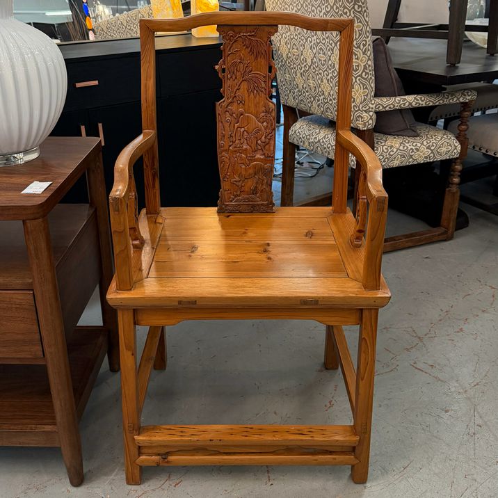 PAIR Ming Dynasty Scholar's Chairs 22x18x41