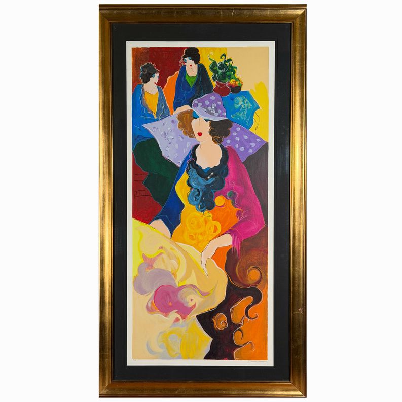 "Untitled" 90/350 Signed by Itzchak Tarkay 29"x52"x1.5"