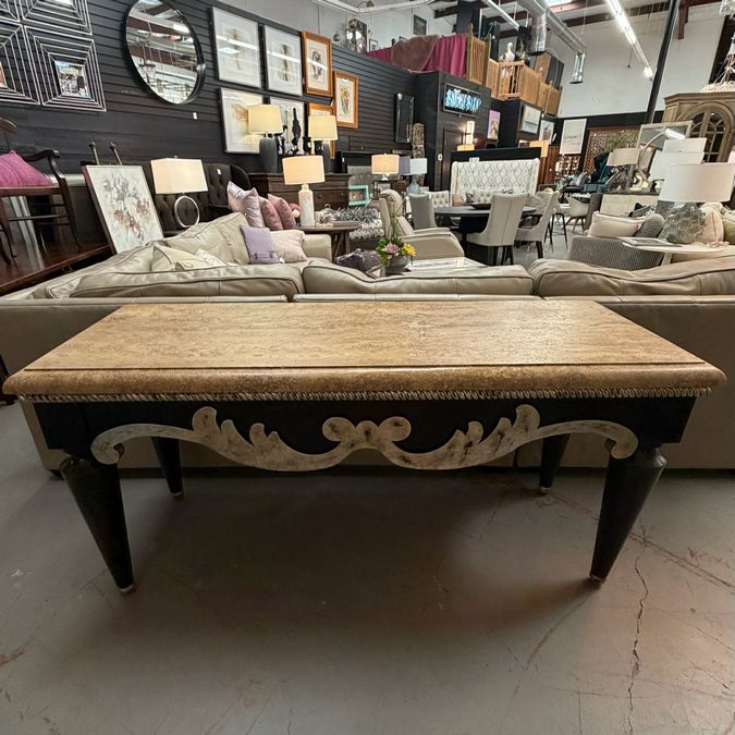 Swaim 790 Console Table Stone Top 68x25x33