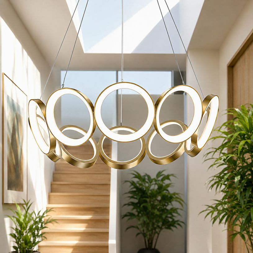 Kuzco Oros 29" LED Abstract Chandelier 29.12"D x 7.88"H