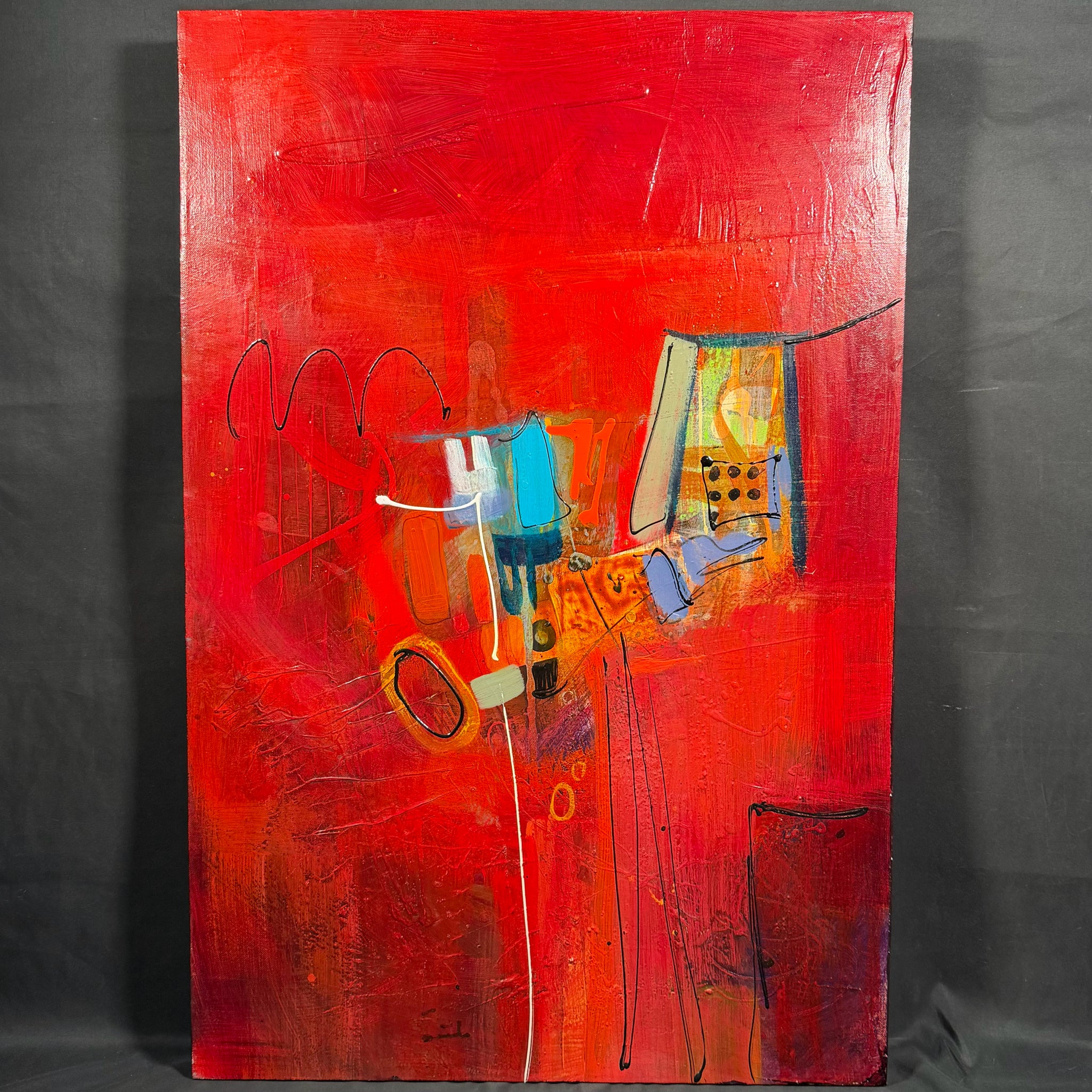 Original "La Entrada" Painting by Carolyn Riegelman 24x26