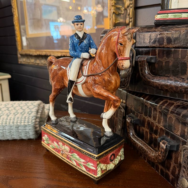 Fitz & Floyd Male & Rider Equestrian Series 12"H