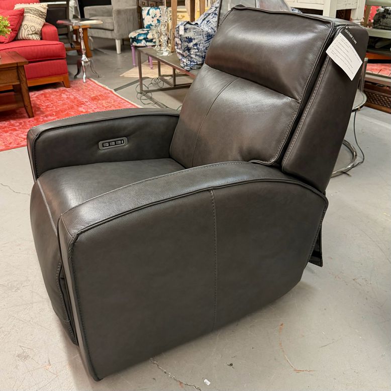 Haverty's Haley Leather Power Recliner 34X41X39 NEW