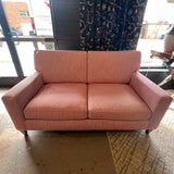Blush Loveseat Reupholstered in Raspberry Crypton Fabric 68x38x37
