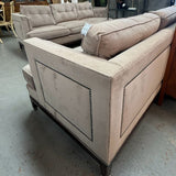 Michael Weiss for Vanguard Mushroom Velvet Sofa 87x36x35.5
