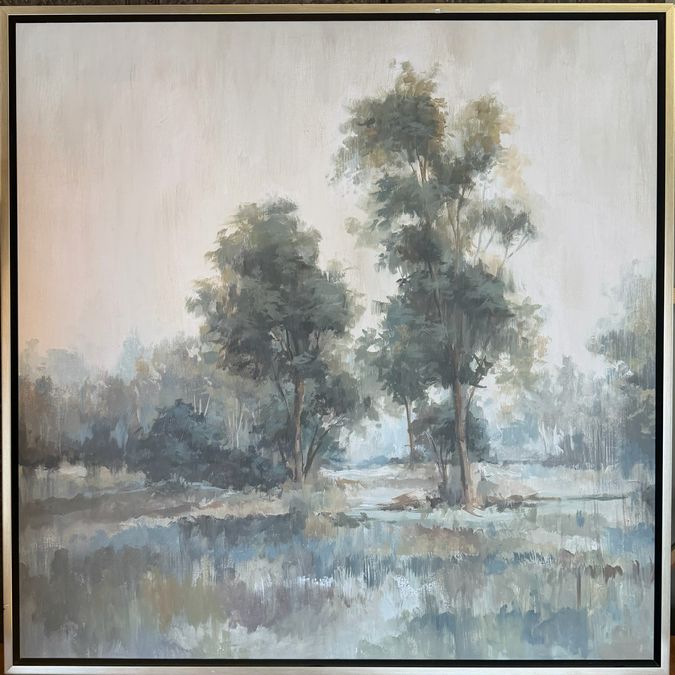 "Drifting Dreams" Framed Landscape W/Trees 42x42