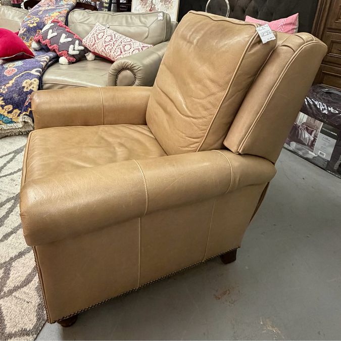 Bradington Young Brighton Dune Leather Power Recliner