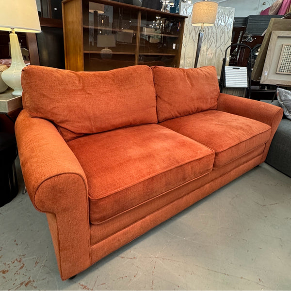 Century Mango Velvet Sofa 90x38x39