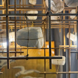 Kare Design Gold & Salt Stone Chandelier 50x10x20