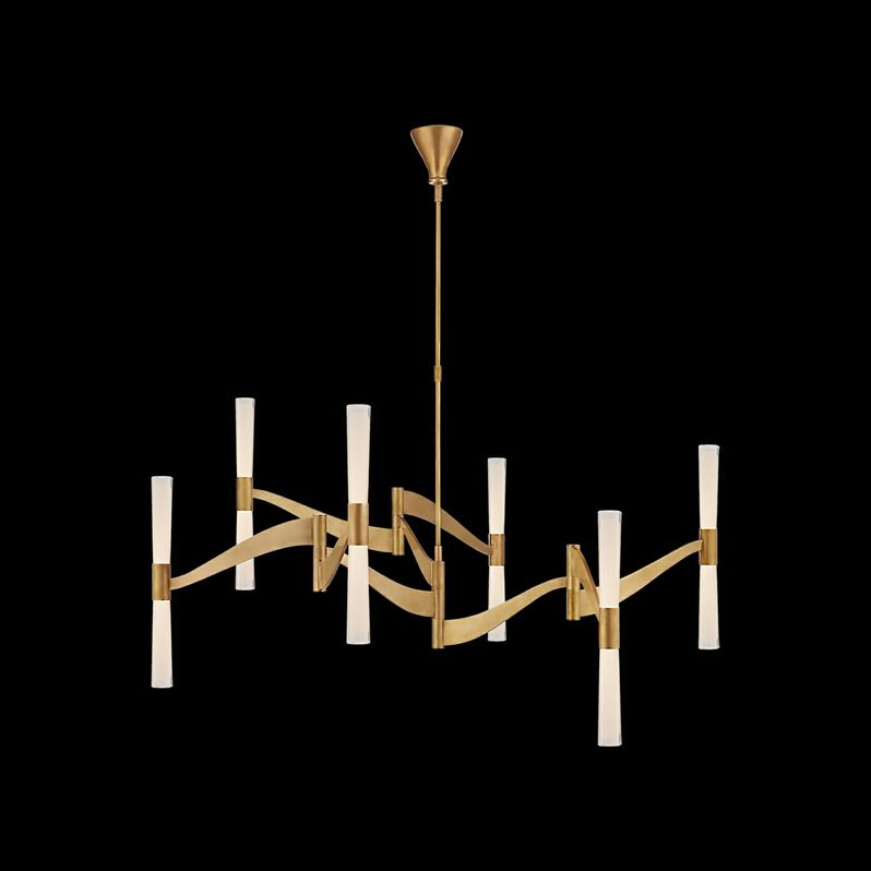 Visual Comfort Brenta Grande Brass Chandelier 54.5"Wx32"H (O/A 55.5") NEW