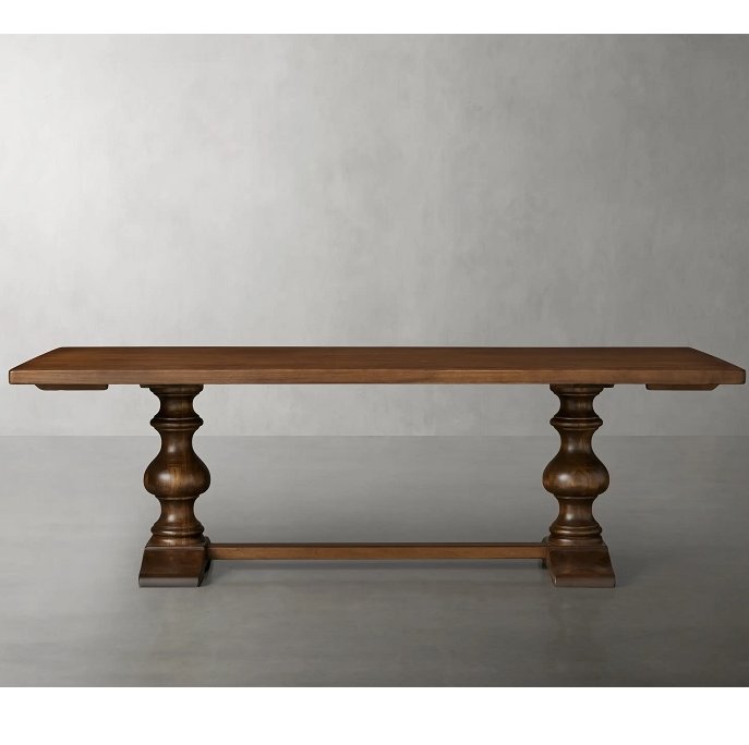 Arhaus Tuscany Extension Table 118"L W/2-20" Ext.