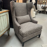 Custom Bernhardt Upholstered Lee Jofa Modern Fabric Wingback Chair 32x37x46.5 NE