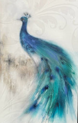 Framed Peacock Plumes Giclee' 48x72