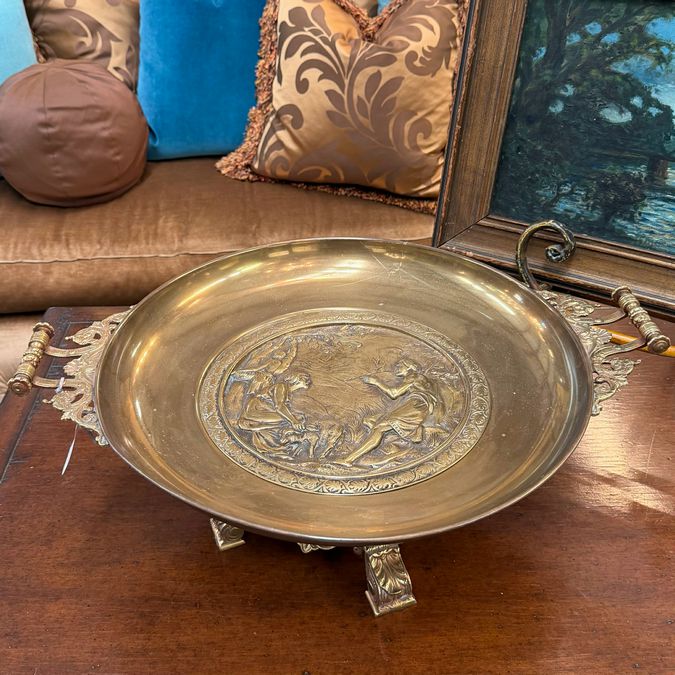Vintage Brass Tazza 22.5x17x8.5