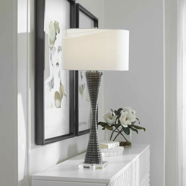 Uttermost Renegade Cast Iron Table Lamp 36"