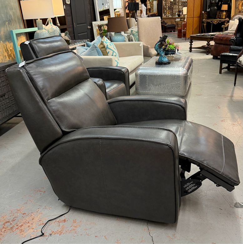 Haverty's Haley Leather Power Recliner 34X41X39 NEW