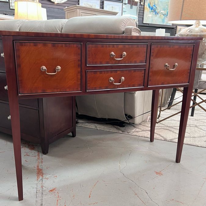 Canora Grey Kittleson 4-Drw Mahogany Console 47x16x36