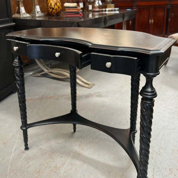 Lam Lee 3-Drw Vanity Desk W/Leather Top 34x16x31