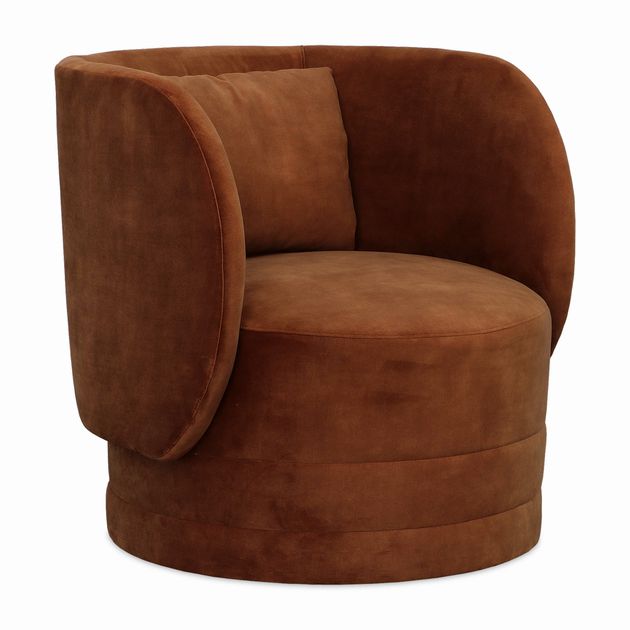 Uttermost Sanctuary Copper Swivel Chair 31x32x30