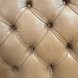 Leathercraft Soft Brown Chesterfield Sofa 76x34x29