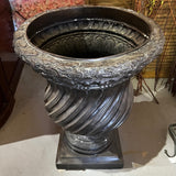 Large Bronze Pedestal Planter 24"Diameterx31.5"H