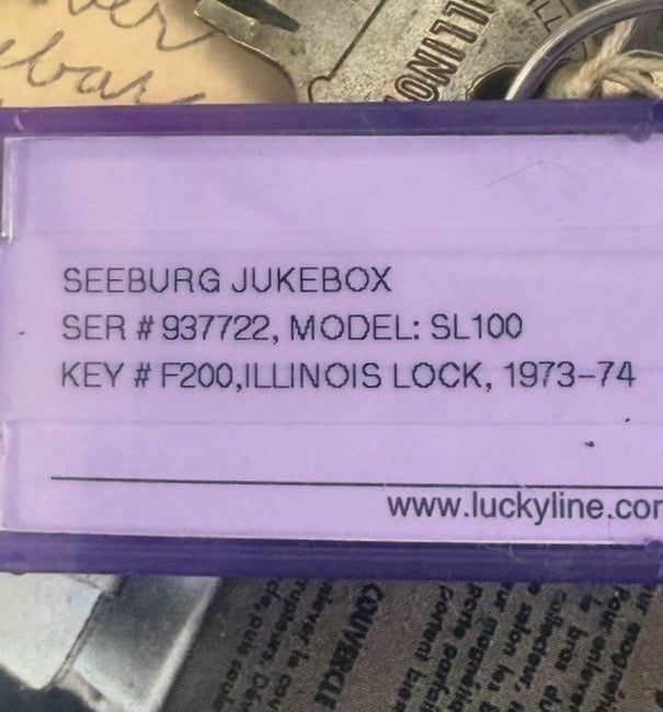 1960s Seeburg Model 100 Juke Box w/50 45's 32x23x52