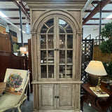 Bramble Cream Distressed Roosevelt 2-Pc Library Bookcase 47x20x96