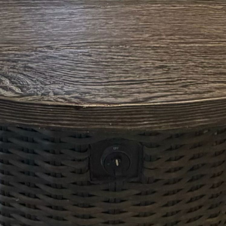 Pinecone Vale Fire Pit Table AS IS 48"D x 25"H