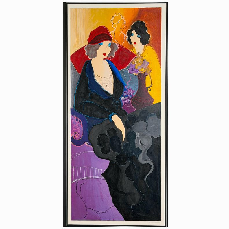 "Evening Respite" 30/350 Signed by Itzchak Tarkay 28"x52"x1.5"D