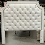 Vanguard Michael Weiss Bowers Time Out White Leather Headboard W/Metal Frame 67x