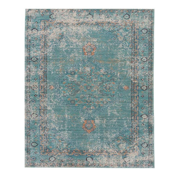 Jaipur Teal & Orange Rug 7'8"x10'