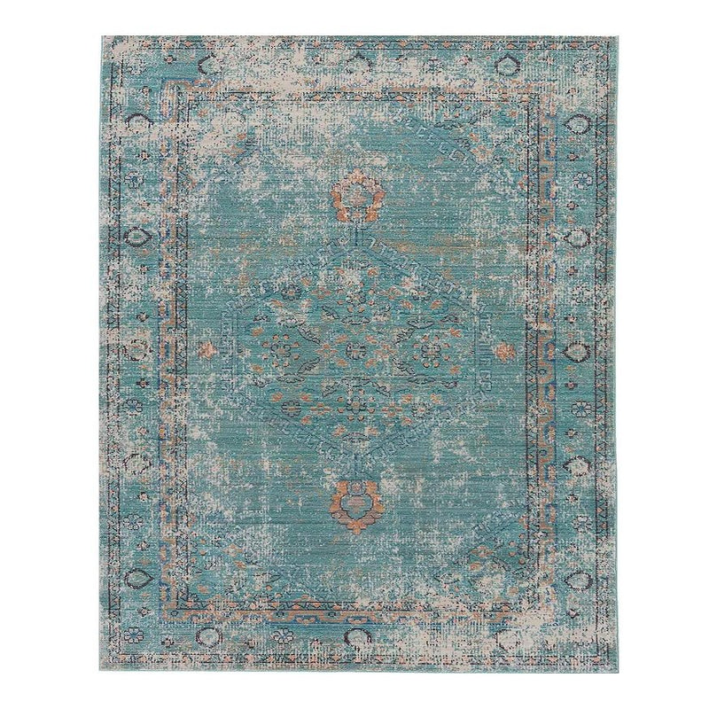 Jaipur Teal & Orange Rug 7'8"x10'