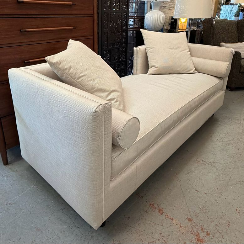 Custom Kravet Couples Sofa W/Upgraded Cream Fabric 80x32x31