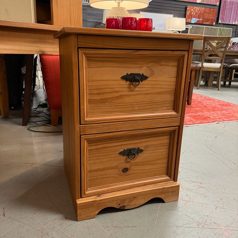 4-Pc Solid Pine Home Office Set LIKE NEW!