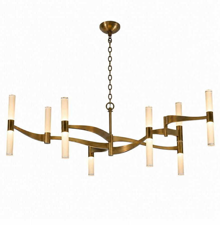 Visual Comfort Brenta Grande Brass Chandelier 54.5"Wx32"H (O/A 55.5") NEW