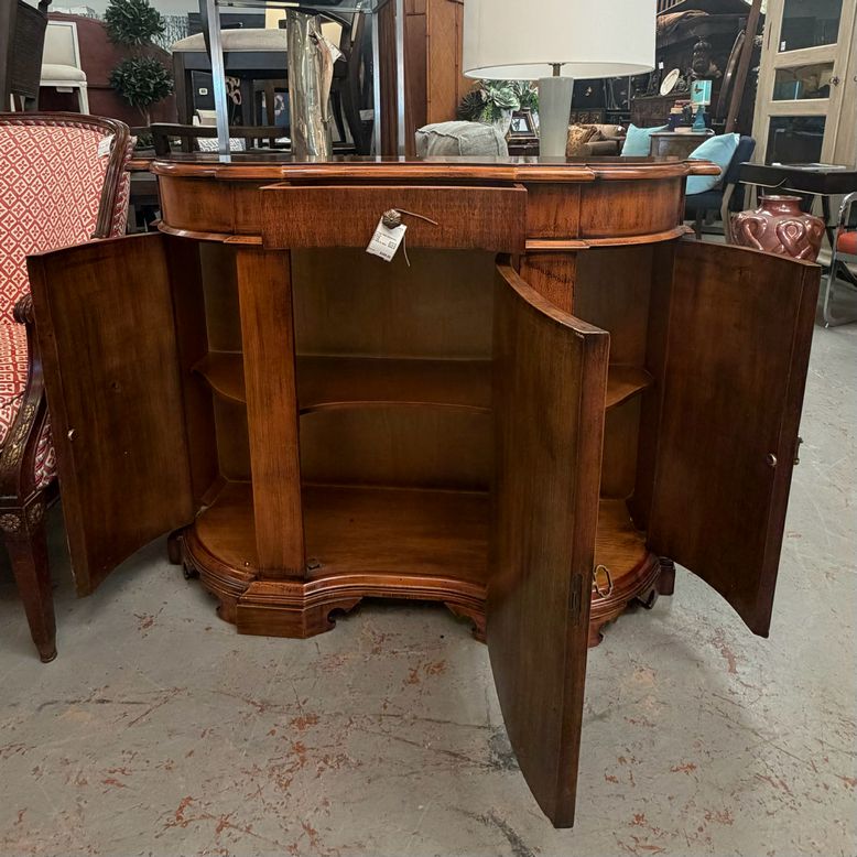 Vintage Italian Serpentine Cabinet 43x12.5x34.5