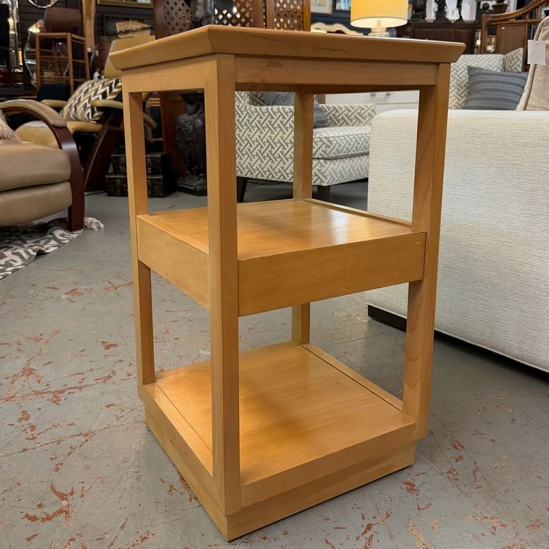 Edward Wormley for Drexel Precedent Side Table W/Drawer 16.5x16.5x28