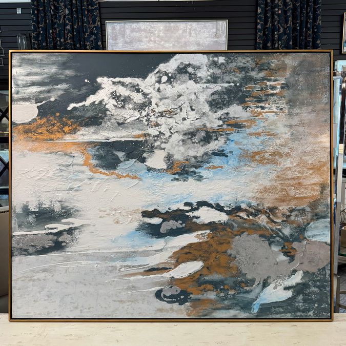 Uttermost 36058 Stormy Seas Hand Painted on Canvas 61x51