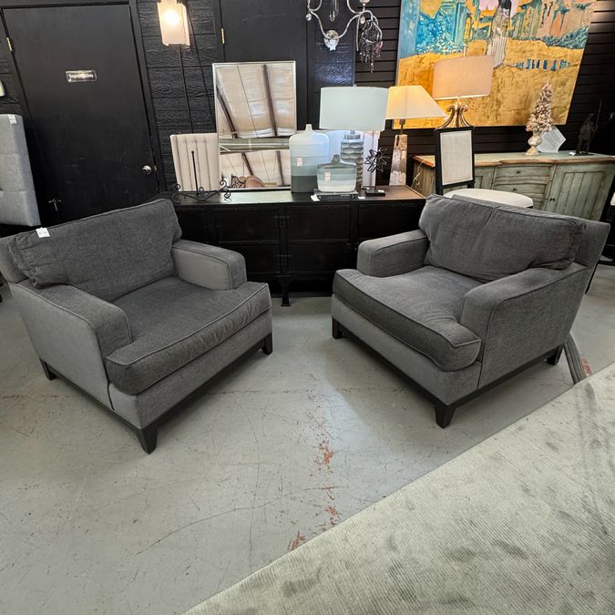 PAIR Ethan Allen Arcata Chairs 38x40x36