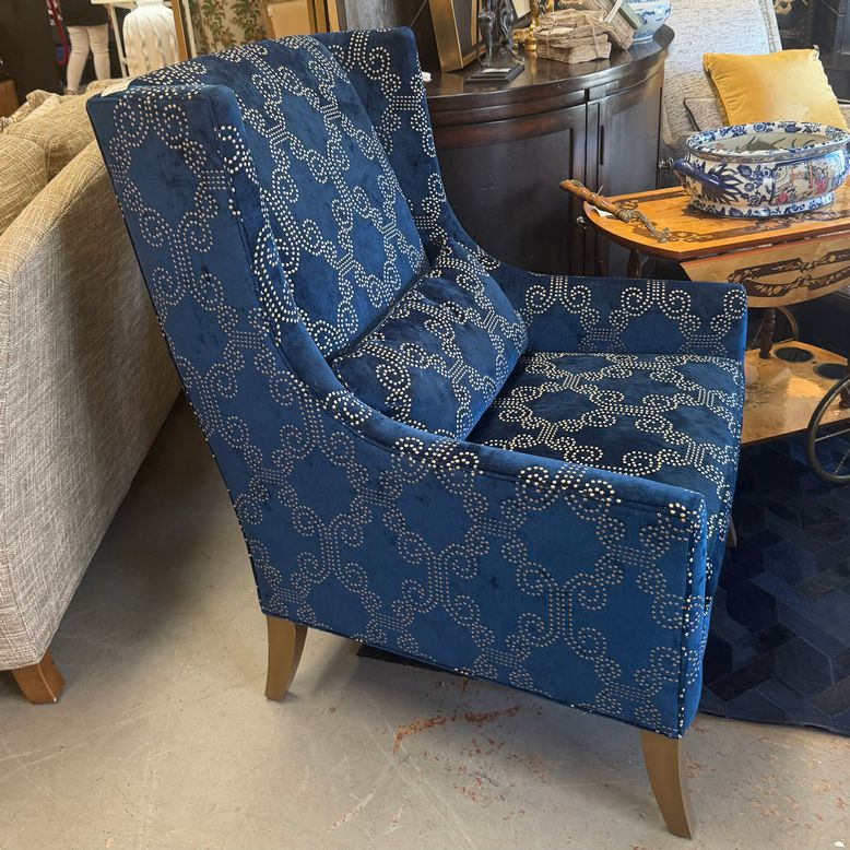 Ethan Allen "Kyle" Wingback Chair 31.5x34x43.5