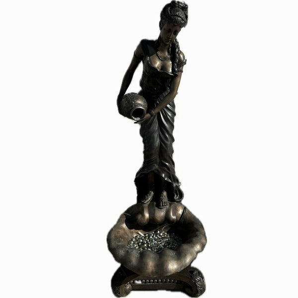 Awesome "Girl On Shell" Bronze Fountain 83Hx38Wx34D