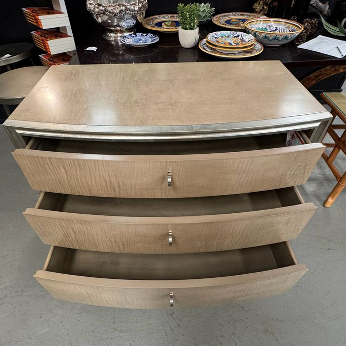 PAIR Caracole Rise & Shine 3-Drw Nightstands 36x18x32.25