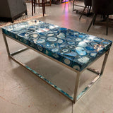 Phillips Collection Blue Agate in Silver Blue 48x22x17