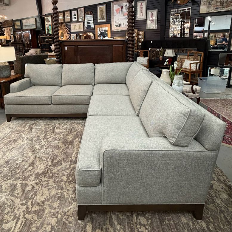 Gray/Taupe 3pc "Arcata" Sectional 97x97x40x36