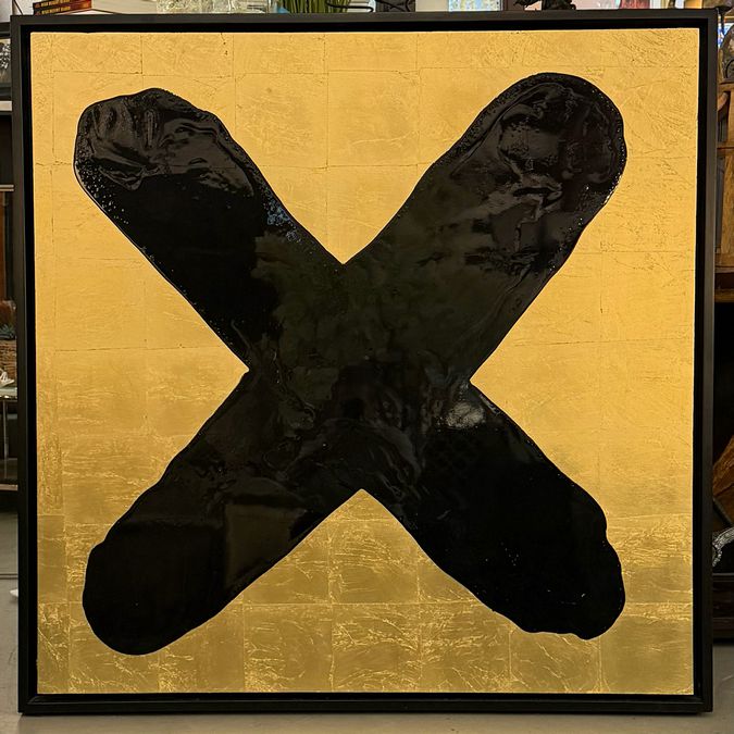 SET/2 Framed X & O Paintings by Marco Antonio Sosa 47x48