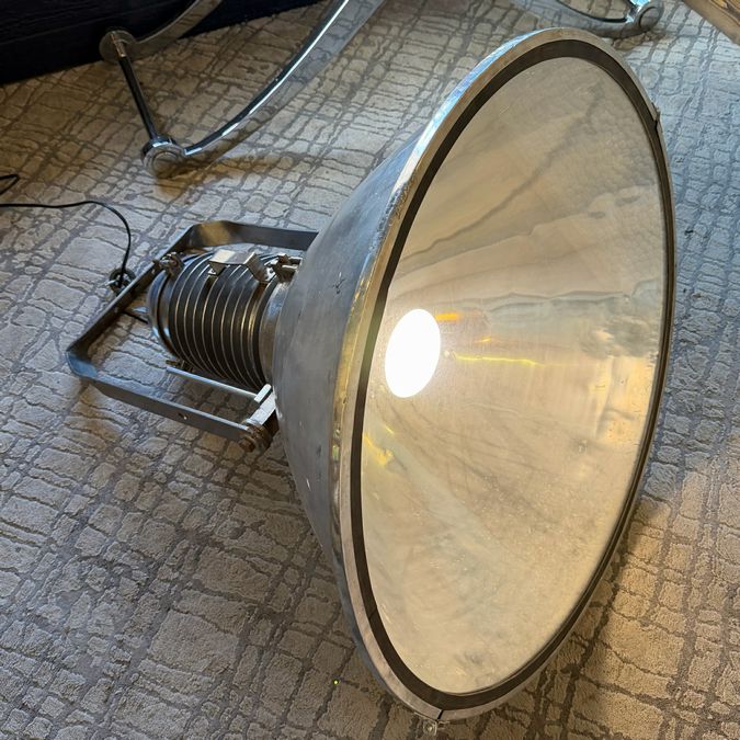 Rewired Vintage Industrial Factory Pendant Light 38"H x 31"Dia